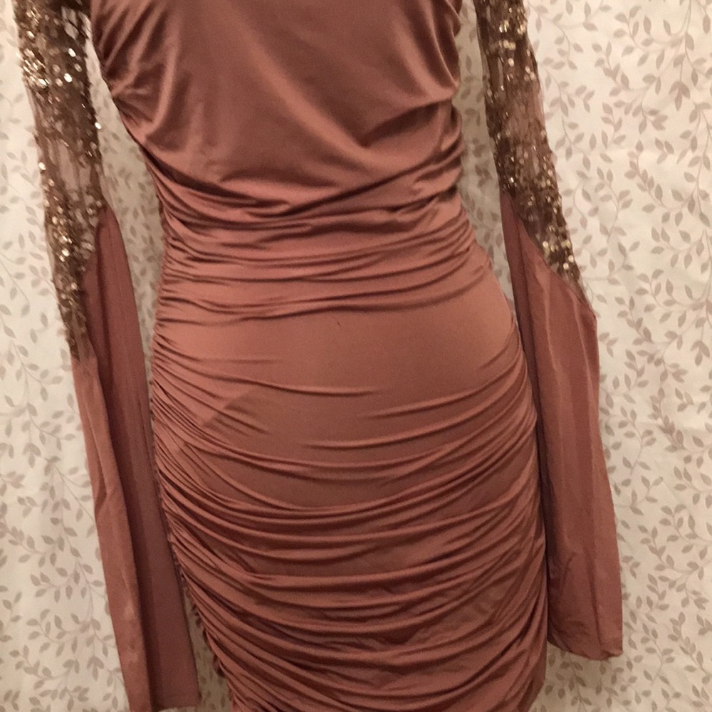 STASH RUCHED DRESS SZ L - Picture 6 of 10